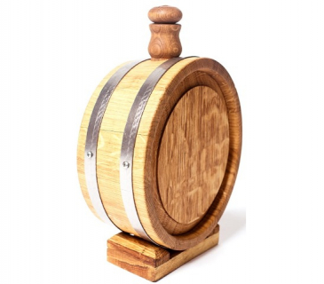 Oak Barrel Flask
