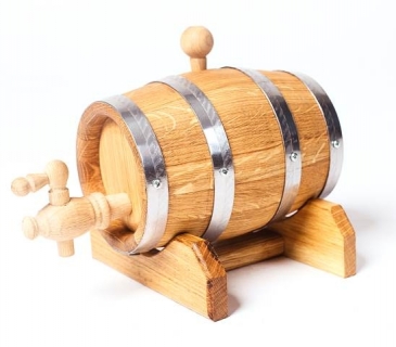 Small oak whiskey cask 2 Litres