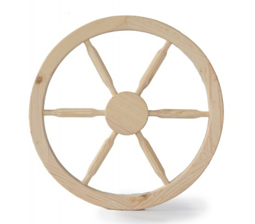Wooden cart wheel