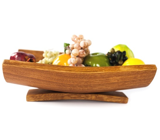 Wooden fruit bowl Rustic Fruit bowl Oak fruit bowl 