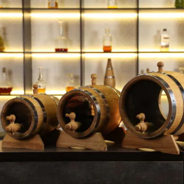 Oak Barrel with Glass Heads for Aging (3L, 5L, 10L)