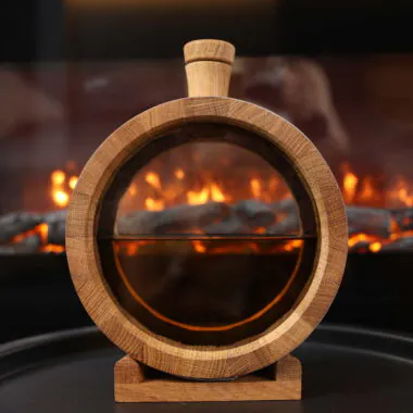 Oak Aging Flask with Glass Heads – 1L