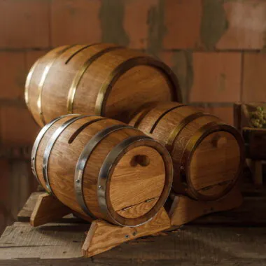 Oak Wedding Post Box Barrel (5L–20L)