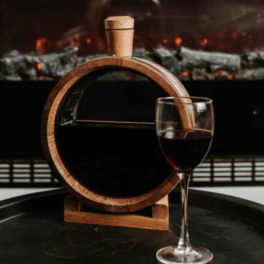 Oak Aging Flask with Glass Heads – 1L