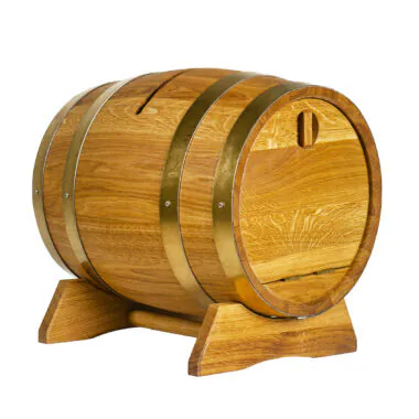 Oak Wedding Post Box Barrel (5L–20L)