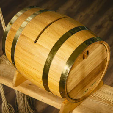 Oak Wedding Post Box Barrel (5L–20L)