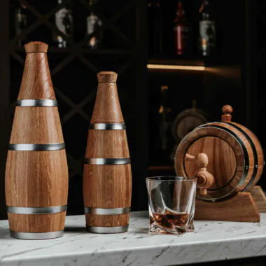 Wooden Aging Bottle (0.5L–1L)