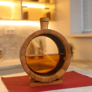 Oak Aging Flask with Glass Heads – 1L
