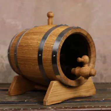 Oak Barrel with Glass Heads for Aging (3L, 5L, 10L)