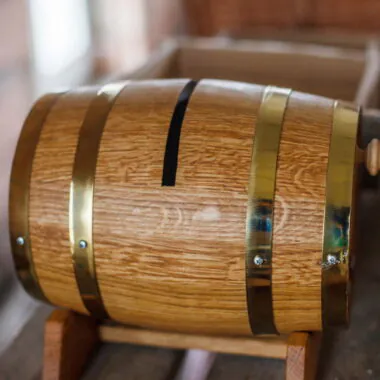 Oak Wedding Post Box Barrel (5L–20L)