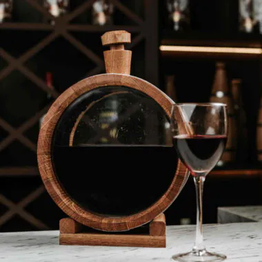 Oak Aging Flask with Glass Heads – 1L