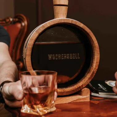Oak Aging Flask with Glass Heads – 1L