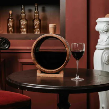 Oak Aging Flask with Glass Heads – 1L