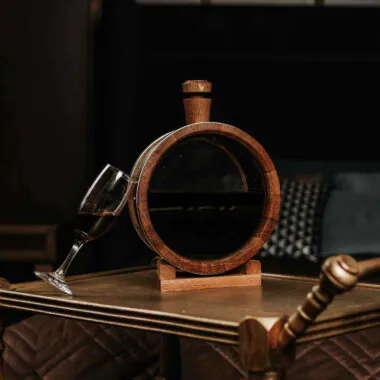 Oak Aging Flask with Glass Heads – 1L